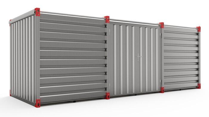 6m galvanised flat pack storage container