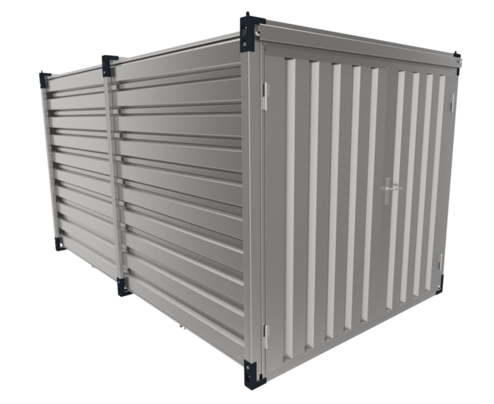 4m extra-wide flat pack container