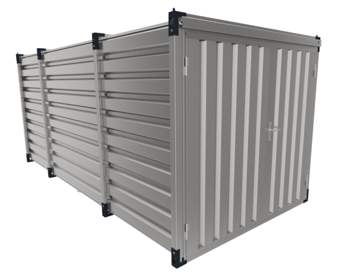 5m extra-wide flat pack container