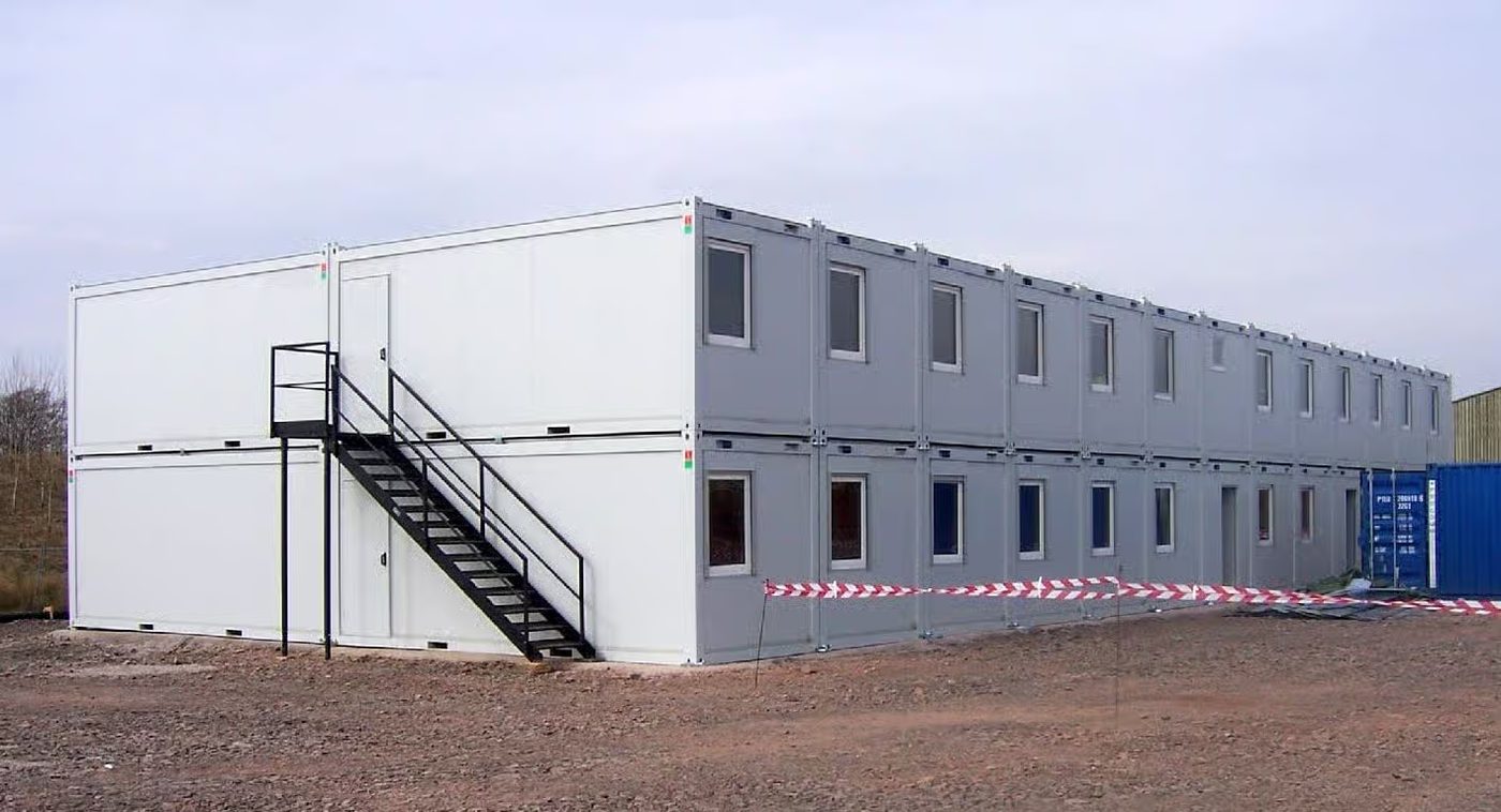Two-storey Cabinworx modular office block on site