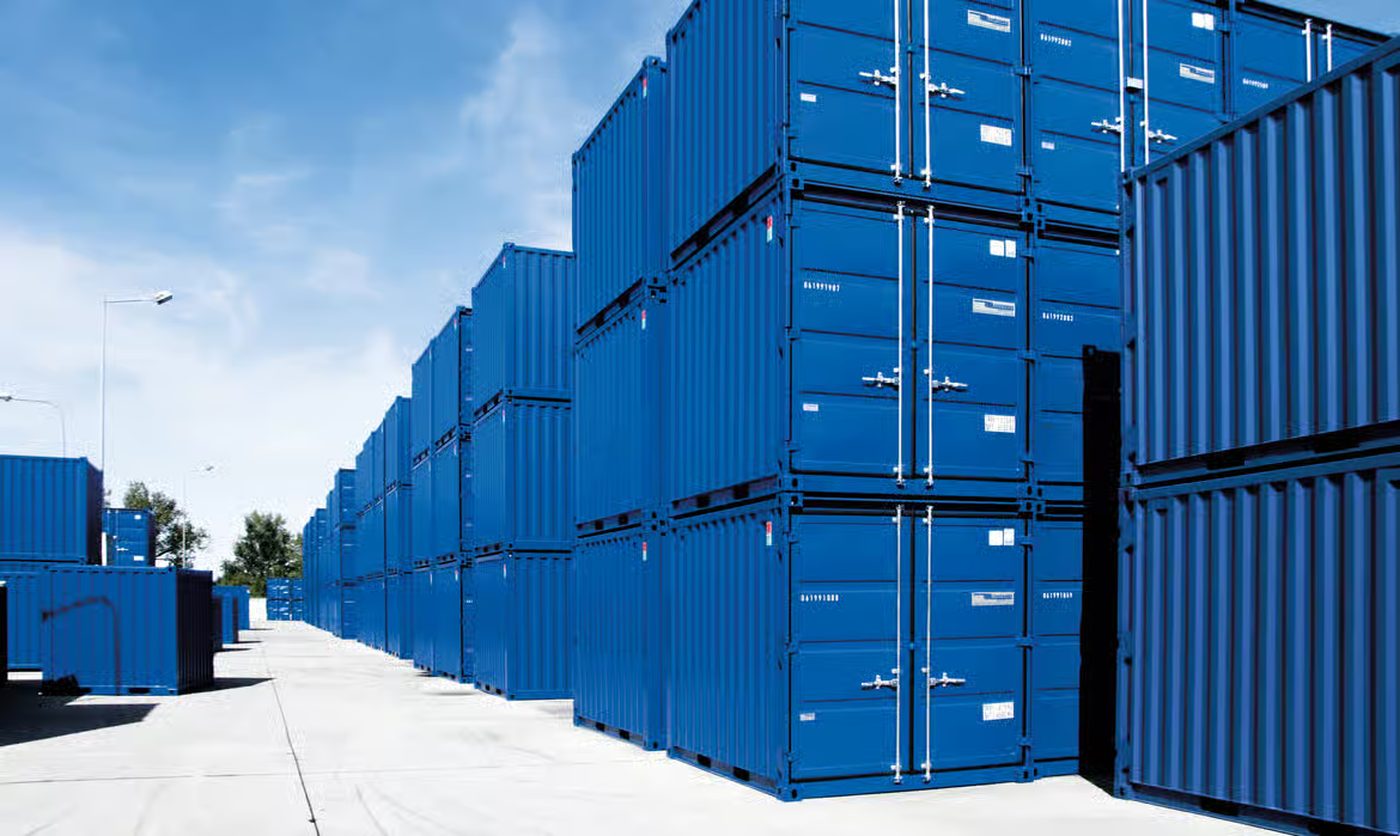 Stacked Cabinworx storage containers