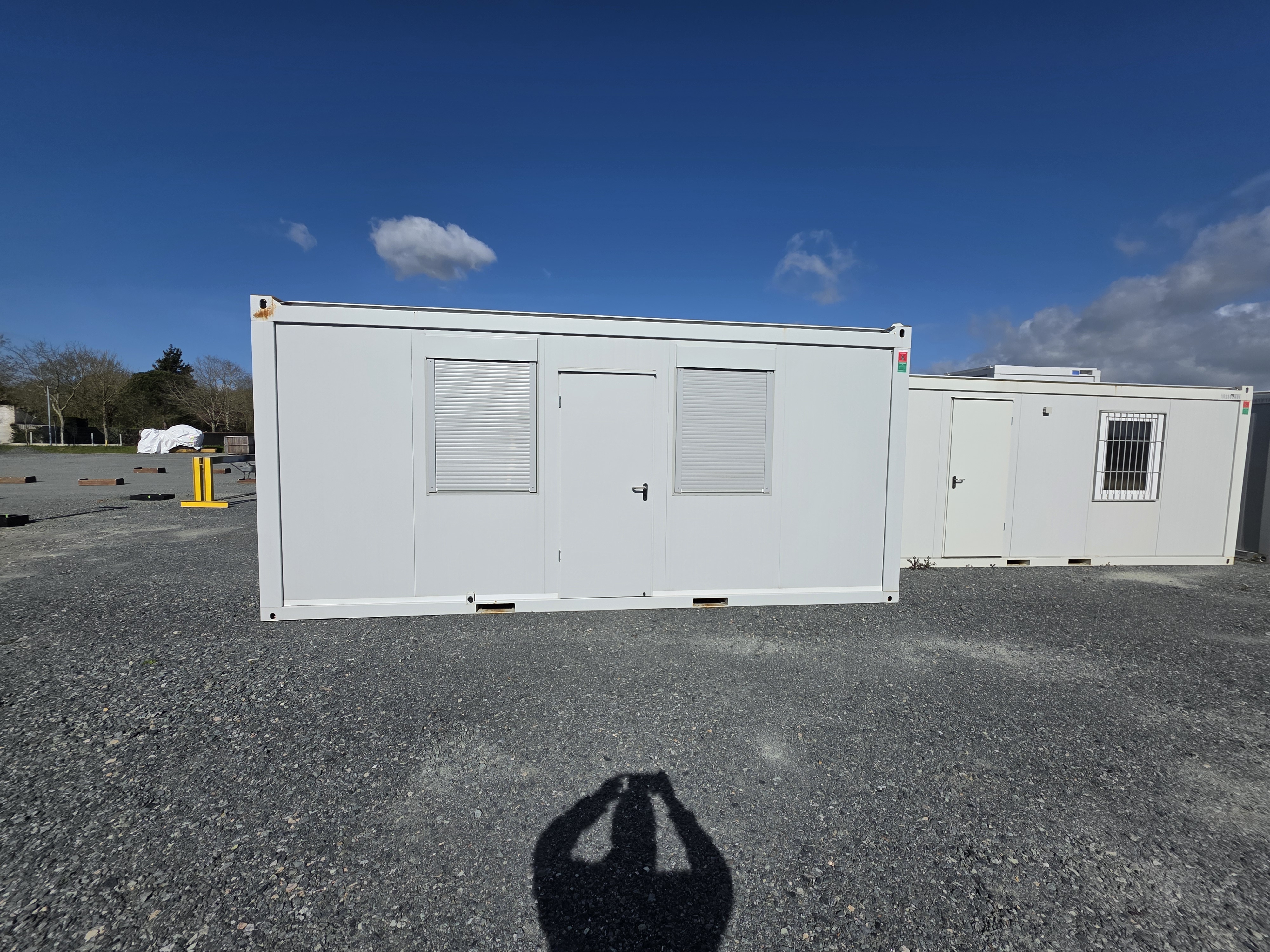 20ft XL extra-wide office cabin on site