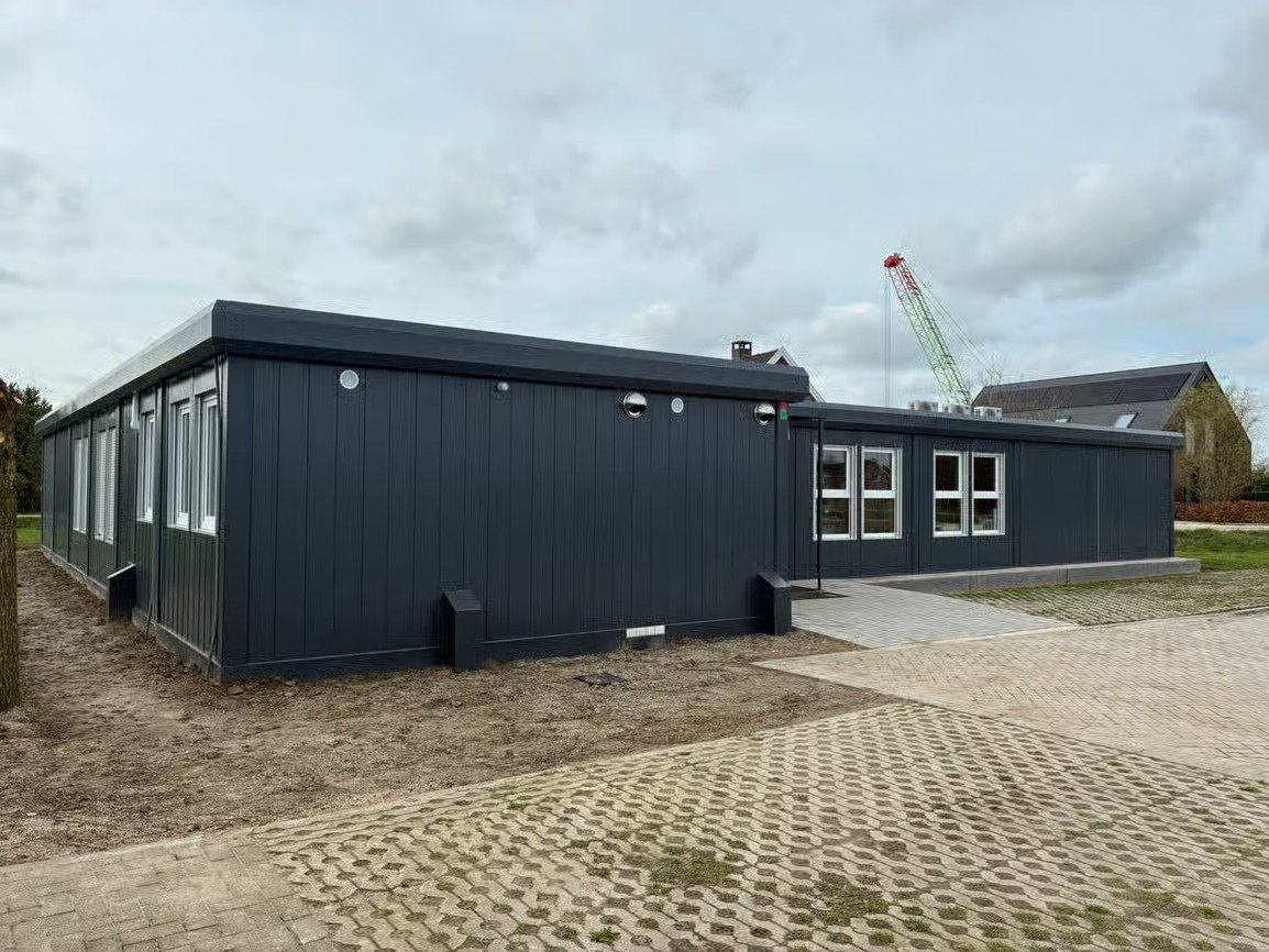 anthracite modular school building exterior