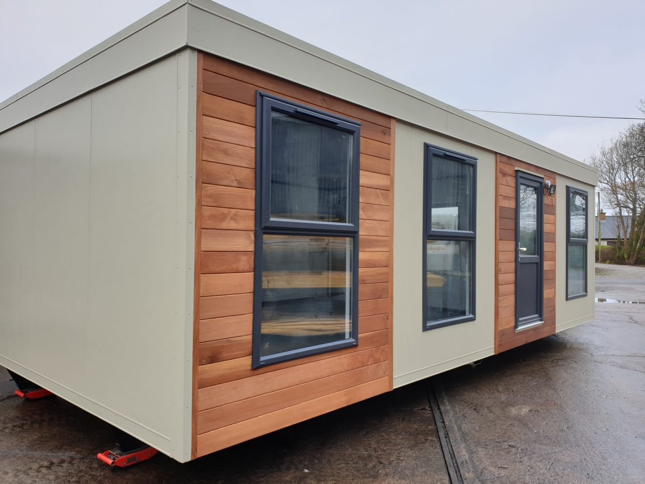 premier timber frame building with cedar cladding