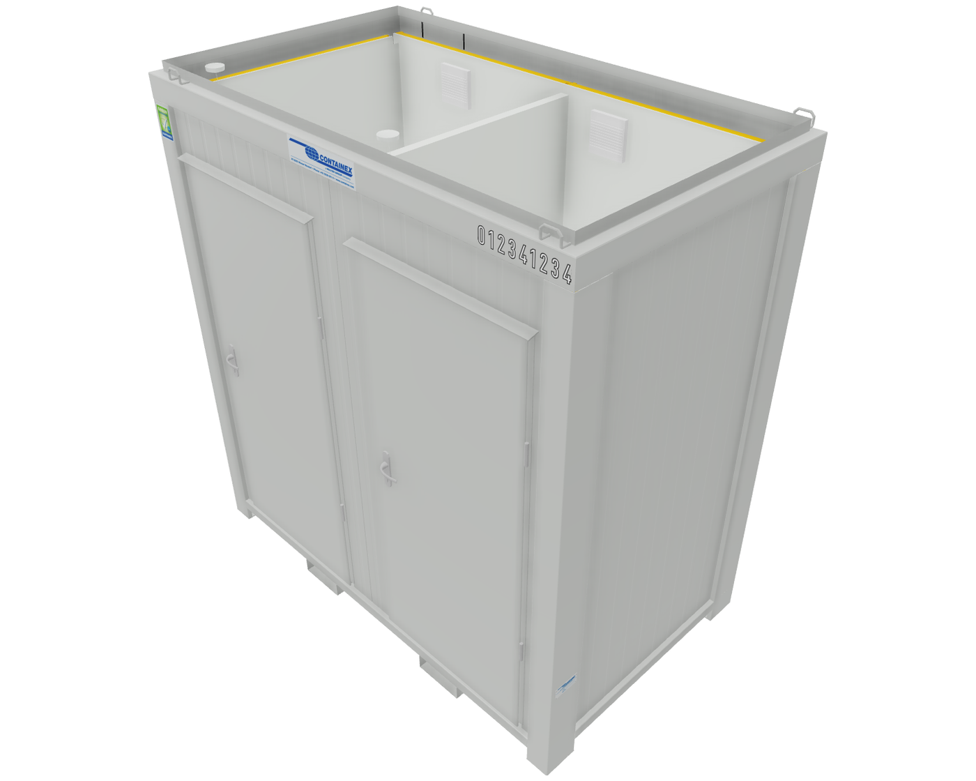 8ft Sanitary Cabin (WC + Urinal)