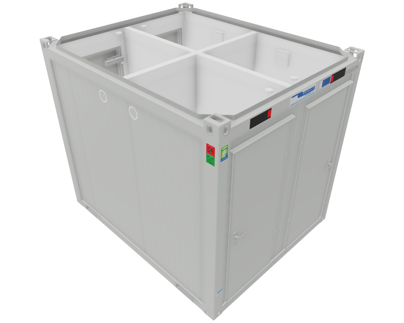 10ft Toilet Block (4 WC)