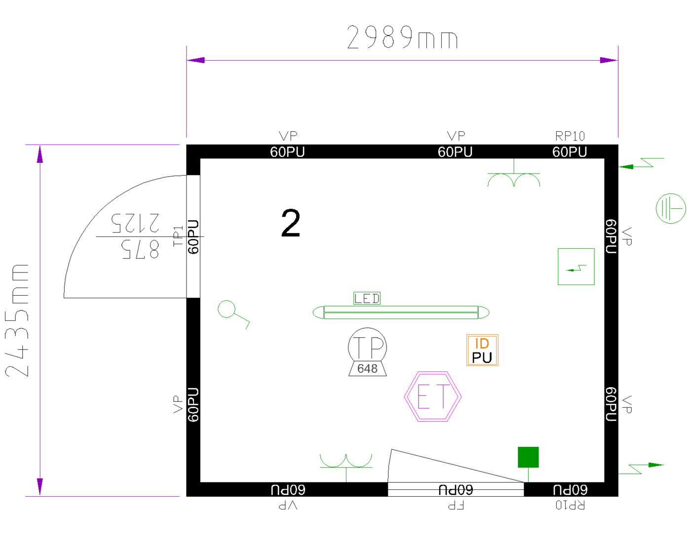 10ft Office floor plan