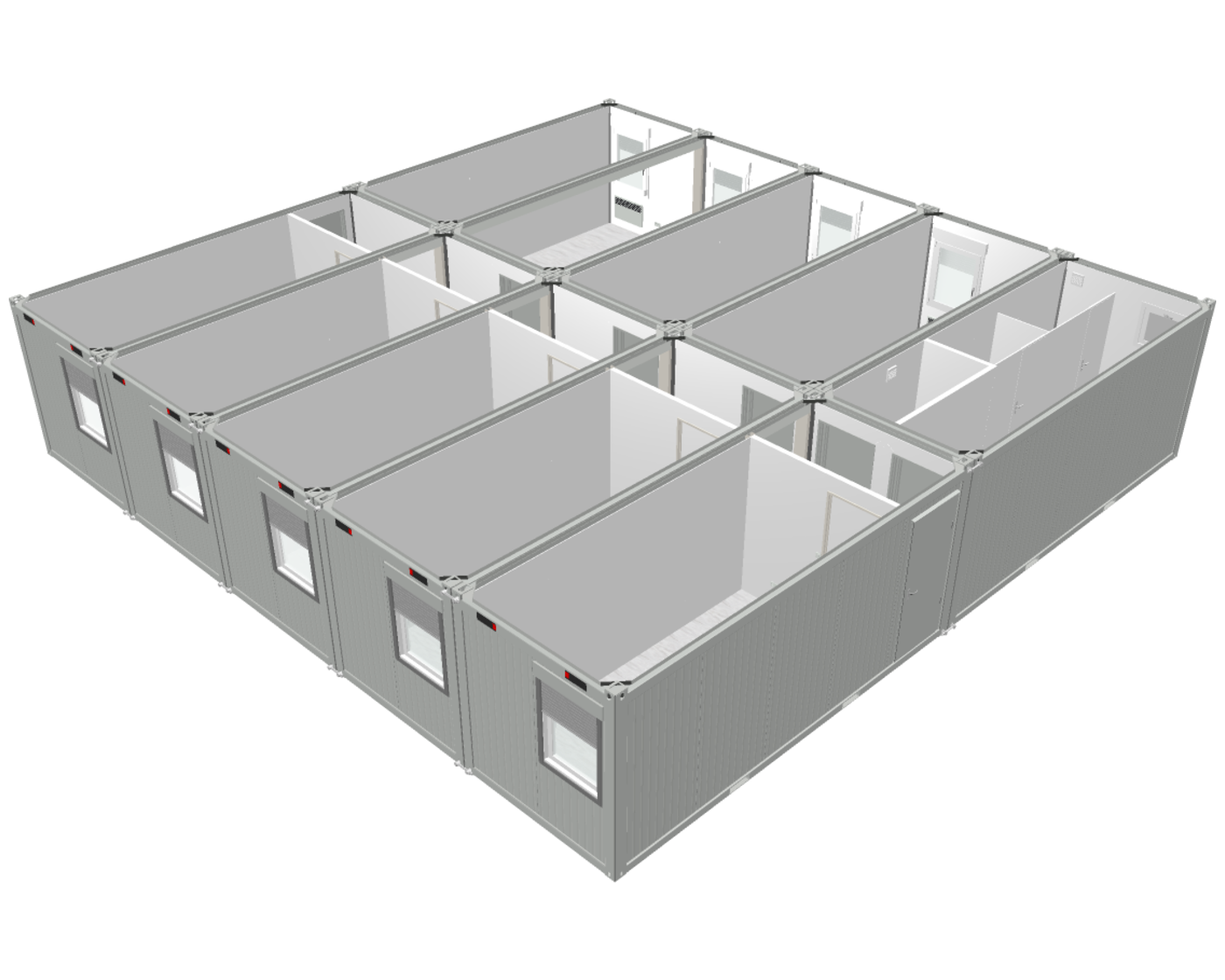 40ft Fourteen-Room Office Block